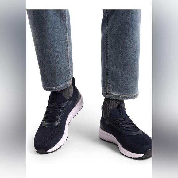 Bruno Marc Men’s Navy Mesh Sneakers – Size 10.5 (Brand New) - Picture 6 of 9